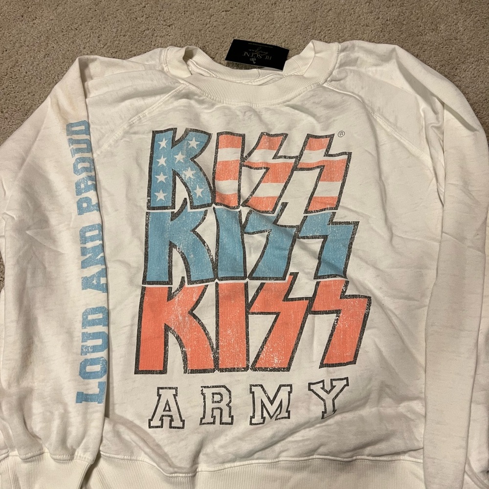 NWT - Recycled Karma - KISS Army Sweatshirt - Large